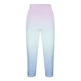thumbnail image 5 of FAIWAD Capri Leggings for Women High Waisted Gradient Yoga Short Pants Soft Comfy Workout Cropped Pants, 5 of 5