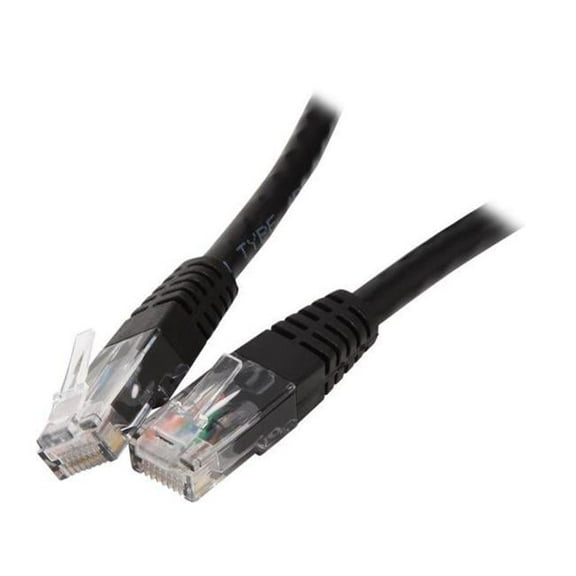 2 ft. Black Molded Cat6 ETL Verified UTP Patch Cable