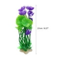 thumbnail image 4 of Unique Bargains 1pcs Fish Tank Aquarium Decorations Plants Purple 8.27" PE Ceramics Plants for Aquarium Decor, 4 of 7