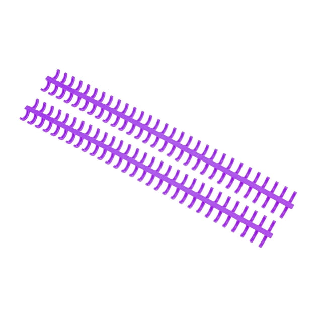 Khall Peigne de Reliure en Plastique PP, Résistant à l'Usure, Violet, Lot de 10