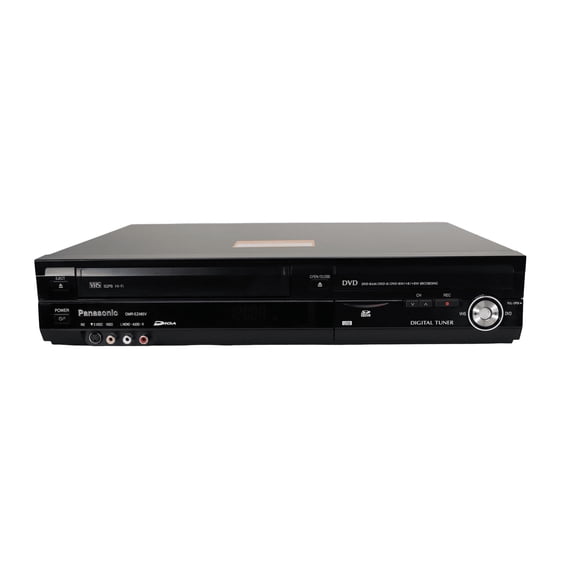 Restored Panasonic DMR-EZ485V DVD/VCR Combo Recorder w/ Digital Tuner, Remote, Manual, & HDMI Cable