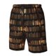 thumbnail image 4 of Fotbe Bookshelves Trajes de Baño Estampados para Hombre, Shorts de Verano de Secado Rápido, Ropa de Playa, Bañadores-X-Large, 4 of 6