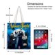 thumbnail image 5 of The Addams Family Bolso de tela con estampado de lienzo para mujer, bolsa de compras reutilizable y estética, con cremallera interior, regalo para mujer,38*45cm., 5 of 6