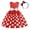 Red, variant on IBTOM CASTLE Kids Girls Polka Dots Princess Tutu Dress Bowknot Birthday Party Halloween Fancy Dress up 7-8 Years Red
