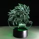 thumbnail image 1 of Figuras Dragon Ball Z Super Saiyan 3 Goku Lámpara De Mesa 3d 7 Cambio De Color, 1 of 1