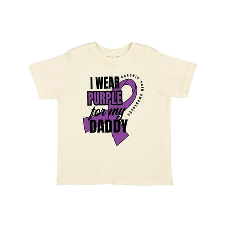 

Inktastic Chronic Pain I Wear Purple For My Daddy Gift Toddler Boy or Toddler Girl T-Shirt