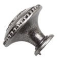 thumbnail image 3 of GlideRite 1-3/8 in. Round Double Ring Beaded Cabinet Knob, Weathered Nickel, Pack of 25, 3 of 5