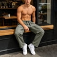 thumbnail image 6 of cllios Cargo Pants for Men Loose Fit Straight Leg Trousers Quick Dry Lightweight Casual Work Pants with Flap Pockets m-4xl, 6 of 10