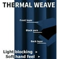 thumbnail image 4 of 2 Pack: Solid Colored 100% Energy Saving Hotel Max Blackout Thermal Curtain Panels - Navy Blue, 90 in. Long, 4 of 5