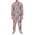 thumbnail image 3 of Goofa Cute Donuts for 2-piece Loungewear Set Men’s Sleepwear Set Soft PJs Cozy loungewear Comfy Sleep Set Winter Pajamas-XX-Large, 3 of 7
