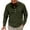 1 Army Green, variant on Men's T-Shirts Button Up Henley Shirts for Men Long Sleeve T-Shirts with Pocket Plain Colour Stand Collar T Shirt Classic Fit Designer Sports Tops Fashion Lounge Wear