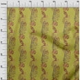 thumbnail image 3 of oneOone Rayon Lime Green Fabric Leaves Diy Clothing Quilting Fabric Print Fabric By Yard 56 Inch Wide, 3 of 4