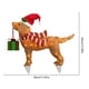 thumbnail image 3 of Adornos De Figuras De Perros Perros brillantes de invierno con adornos de sombrero de Navidad Adornos LED para fiestas al aire libre (G), 3 of 8