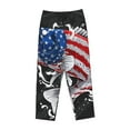 thumbnail image 4 of Junzan Largemouth Bass Fish In Usa Women'S Pajama Pants Drawstring Comfy Sleep Bottoms With Pockets, 4 of 9