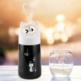 thumbnail image 4 of nipocaio Tasse Isolée en Acier Inoxydable avec Pendentif pour Enfants Étudiants (Chat Blanc), 4 of 5