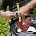 thumbnail image 4 of WASHWEPE Protector Dark Brown Hatchet Cover with Snap Buttons for Outdoor Camping Use, 4 of 8