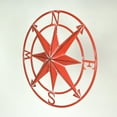 thumbnail image 2 of Zeckos Coral Distressed Metal Compass Rose Nautical Wall Décor 20 inch, 2 of 6