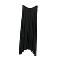 thumbnail image 2 of Qulqfy Womens Summer Maxi Peasant Long Skirts Flowy Boho Elegant Plus Size Ruched Black Skirt L, 2 of 6