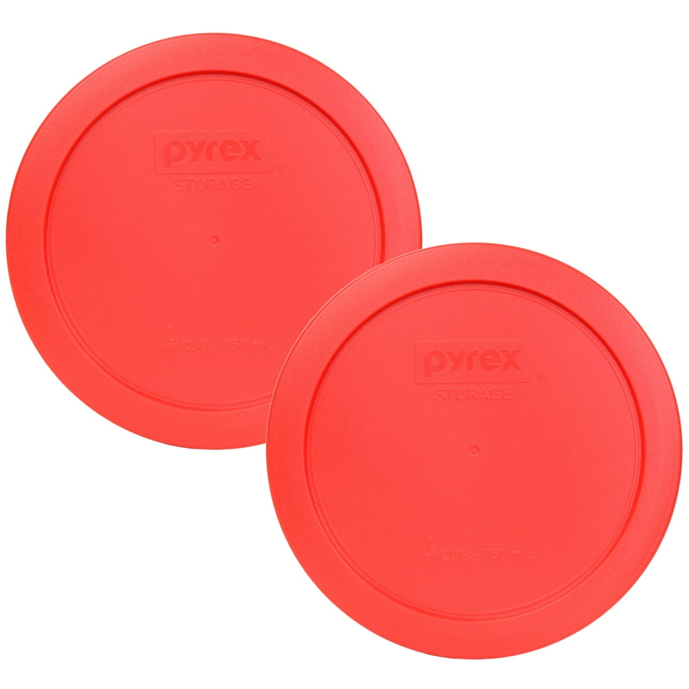 Pyrex Replacement Lid 7201PC Red Round Cover (2Pack) for Pyrex 7201 4