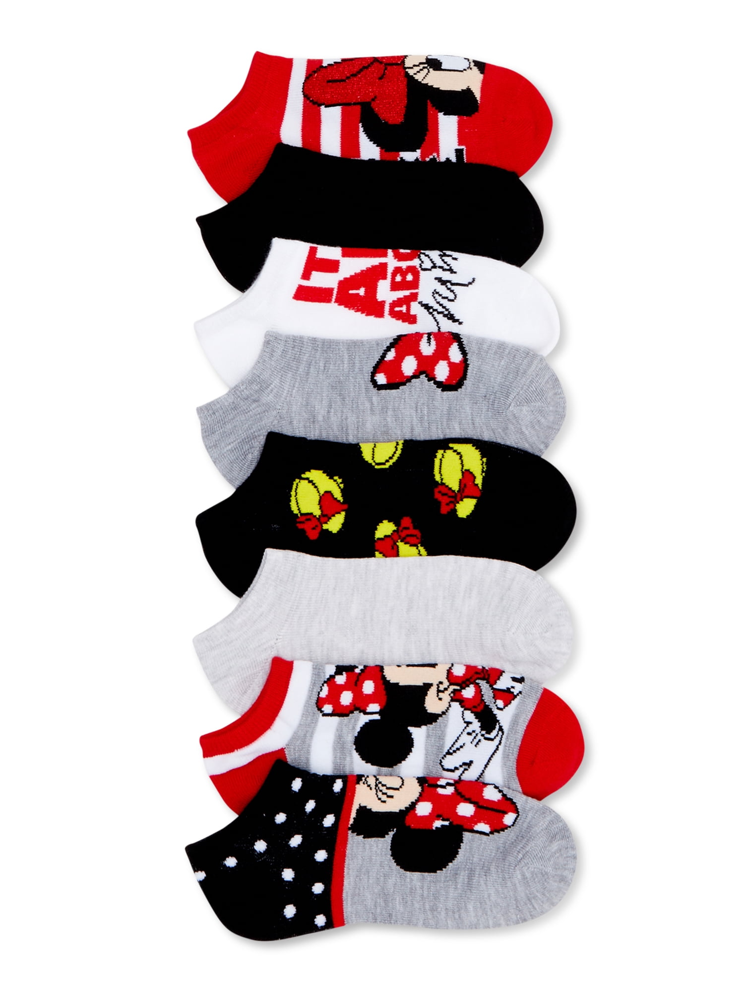 Minnie Mouse Character Bonus Pack Socks, 8-Pack,Sizes- L | Walmart Canada