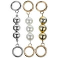 thumbnail image 1 of 3 Pcs Chaînes de Perles pour Sac Diy Perles Rondes Imitation Perle Manche Court, 1 of 8