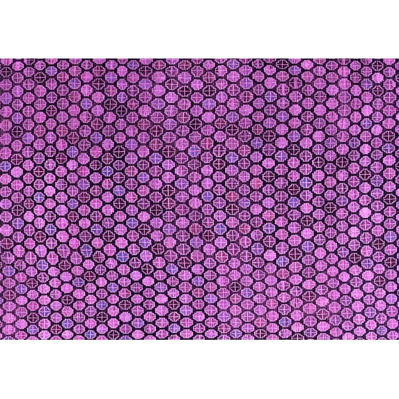 Ahgly Company Indoor Rectangle Abstract Purple Modern Area Rugs, 8' x 12'