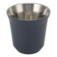 thumbnail image 3 of Taza de café de acero inoxidable 304 con aislamiento de doble pared, para café, té y camping, color azul oscuro, 80 ml, 3 of 14