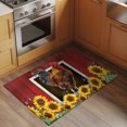 thumbnail image 2 of Chicken Sunflowers Entryway Rug 2'x3'&nbsp; Non Slip Front Door Mats, Country Farm Animal Red Wooden Grain Entrance Rugs Indoor Outdoor Carpet, Washable Floor Mats Small Area Rug for Bedroom Kitchen, 2 of 8