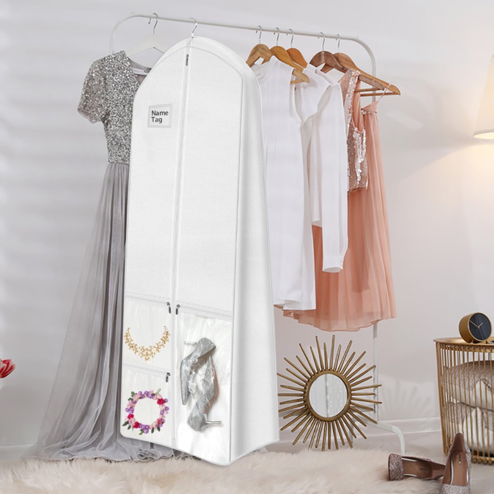 Boîtes de Rangement 71 Pouces Sac à Vêtements de Robe de Mariage