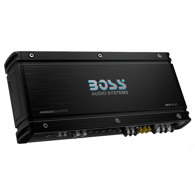 BOSS Audio Systems OX4KD Series Car Audio Subwoofer Amplifier – 4000 High Class D, 1 Ohm Stable, Low Level Inputs, Low Pass Crossover, Low Pass Crossover, Power, Monoblock, Stereo - Walmart.com