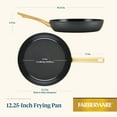thumbnail image 4 of Farberware Forged Induction 12.25 Inch Ceramic Nonstick Frying Pan, Dishwasher Safe and Oven Safe to 500°F, Black, 4 of 14
