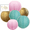 Pink/Diamond Blue/ Gold, variant on Andaz Press Diamond Blue, Turquoise, Navy Blue Hanging Paper Lanterns Decorative Kit, 6-ct with Free Gifts Table Party Sign