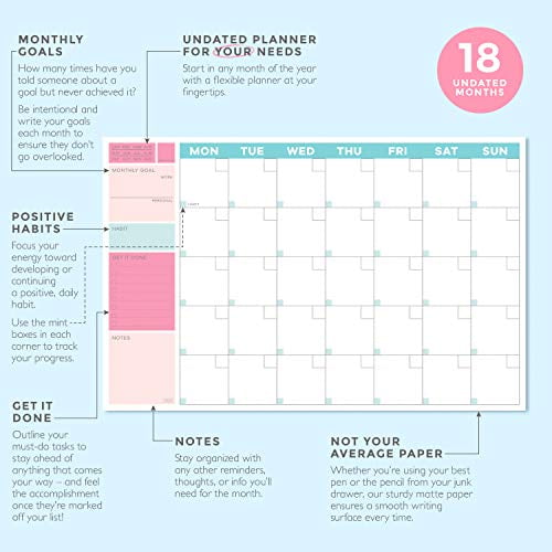 Weekly Simple Planner Set Monthly and Yearly Planners Daily