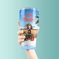 thumbnail image 3 of Merry Christmas Woofmas Xmas Noel Chinese Crested Elf Candy Cane Snow 30oz Stainless Steel Tumbler Insulated Cup with Lid Dog Lover - 13017, 3 of 5