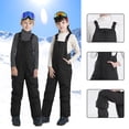 thumbnail image 4 of CPNG Kids Girl's Adjustable Ski Bibs Overalls Solid Color Wate Resistant Snow Snowboarding Pants with Pockets Winter Warm Pants Insulated, 4 of 4