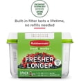 thumbnail image 4 of Rubbermaid® FreshWorks Product Saver, Contenants de Rangement pour Produits de Taille Moyenne et Grande, Ensemble de 4 Pcs, 4 of 6