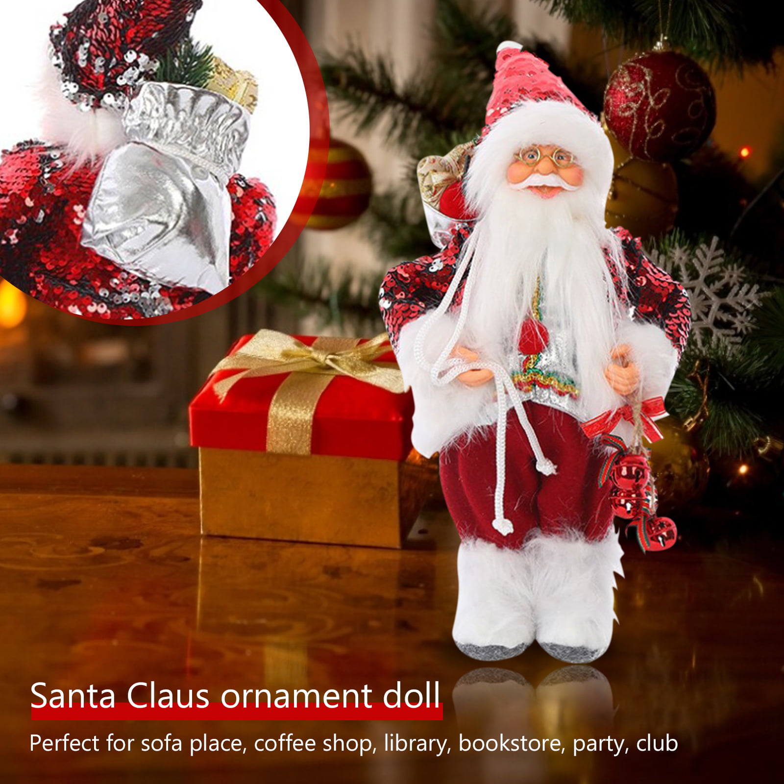 Vintage Tin Santa Bingo Hang Up Countdown Advent Calendar~Santa Will Be Here... 