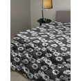 thumbnail image 2 of Floral Down Alternative Comforter, Silhouettes of Garden Burgeoning on Streaks Inky Sketch Art, Microfiber Quilt for All Season, 5 Sizes, Charcoal Grey and White, by Ambesonne, 2 of 3