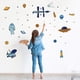 thumbnail image 2 of Un conjunto de pegatinas de pared de planetas, estrellas, astronautas, pegatinas de pared removibles para sala de estar y dormitorio, oficina, cocina, 2 of 5