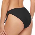 thumbnail image 5 of MNCEKFOD Swim Bottoms for Women Vintage Low Waisted Brazilian Swimwear Brazilian Beachwear Side Tie Swim Buttom Black XXL, 5 of 7