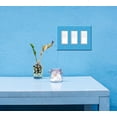 thumbnail image 5 of WIRESTER 3-Gang Decorator Light Switch Plate/Wall Plate Cover, Solid Baby Blue, 5 of 6