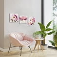 thumbnail image 4 of Furnster Peony Wall Art Flower Canvas Prints Vibrant Hibiscus Flower Pictures Wall Decor, Modern Botanical Painting for Living Room, Bedroom, Bathroom, 12x12 Inch (Set of 3) Ready to Hang, 4 of 9
