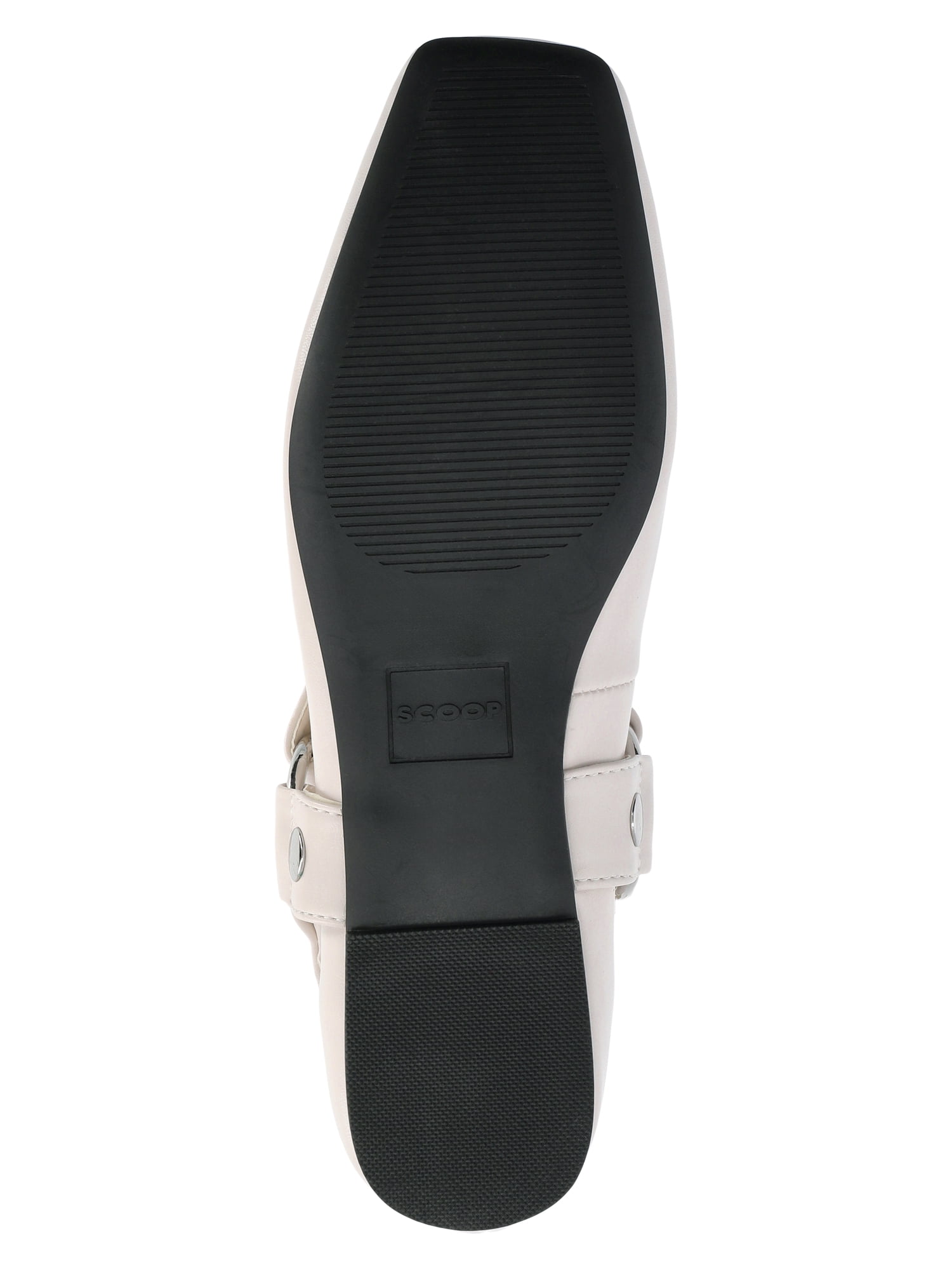 Scoop Women's Faux Leather Moto Maryjane Flats