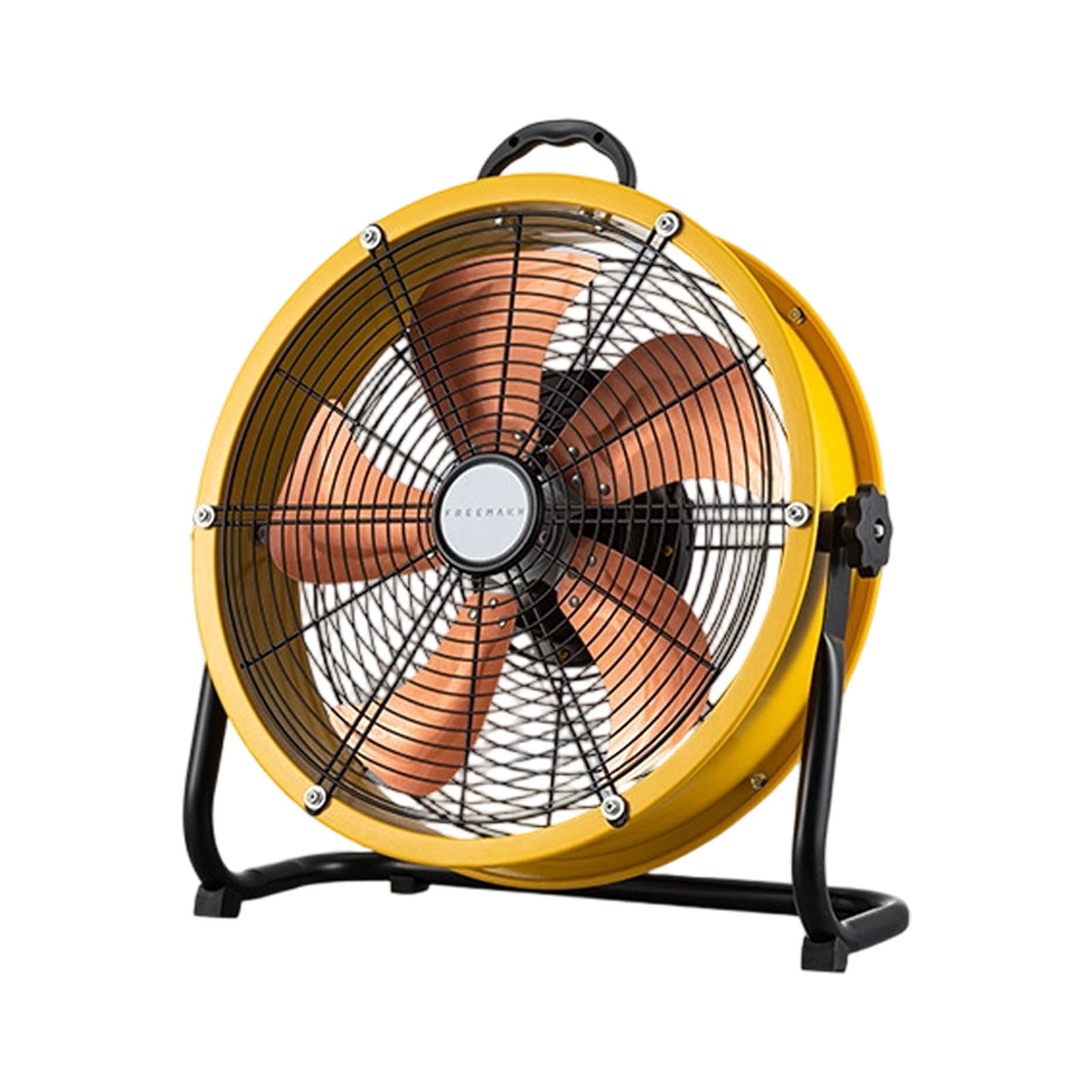 Drum Fan, Outdoor Fan, High Drum Air Circulator Fan, Metal Industrial High Velocity With 3-Speed Control, Stepless Speed Cordless Fan for Jobsite Garage