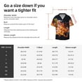 thumbnail image 5 of Gaeub Tennis Ball In Fire1 Men's Lapel Short Sleeve Shirt,Cuban Shirts For Men,Short Sleeve Button Down Men, Soft and Breathable for Outdoors Party Travel-3X-Large, 5 of 5