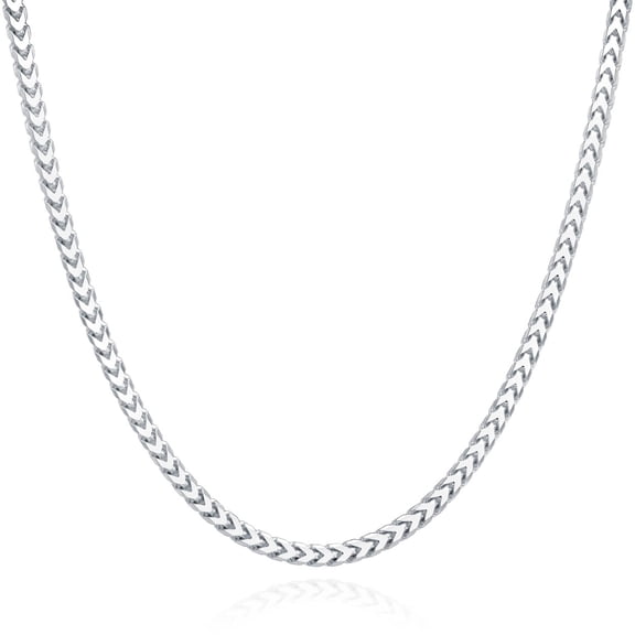 Genuine Solid 925 Sterling Silver 1.50mm Franco Wheat Foxtail Chain 16'' 18'' 20'' 22'' 24'' 30'' Lowest Price PLUX /Gift