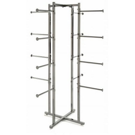 Econoco - K35 - Folding Lingerie Tower, Square Tubing with Round Tubing Arms - Sold Individually