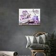 thumbnail image 3 of Purple Lavender Bathroom Wall Art Rustic Lavender Bathroom Pictures for Wall Farm Flowers Purple Candles Canvas Painting Farmhouse Framed Artwork for Bathroom Spa 12"x16", 3 of 6