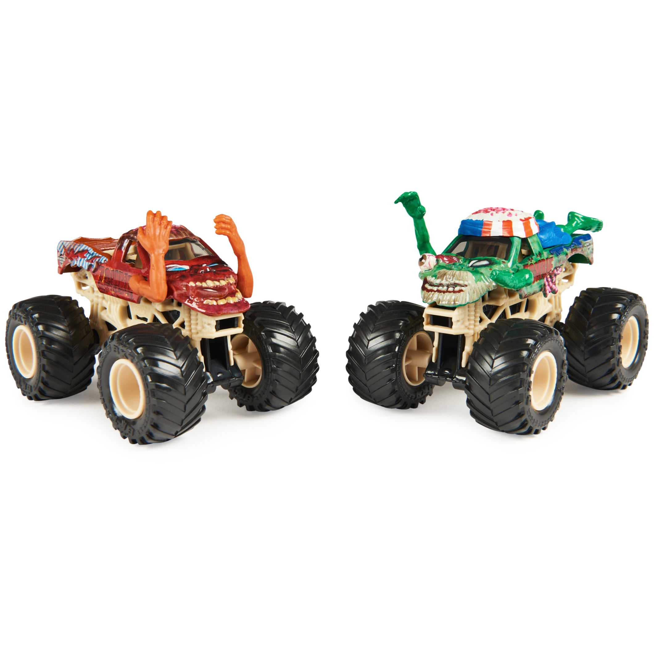 Monster Jam, Zombie Vs. Zombie 1:64 Scale Die-Cast Monster Trucks