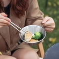 thumbnail image 4 of Destyer Ensemble de Vaisselle Portable en Acier Inoxydable Argenté pour Cuisine Extérieure et Repas Vaisselle Portable, 4 of 6